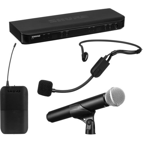 Shure BLX1288/PGA31 Dual-Channel Wireless Combo Headset & Handheld Microphone System (H9: 512 - 542 MHz)