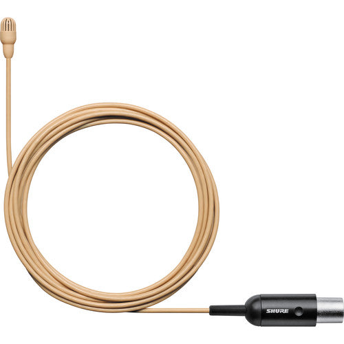 Shure TwinPlex TL47 Omnidirectional Lavalier Microphone with TA4F Connector and Accessories (Tan)