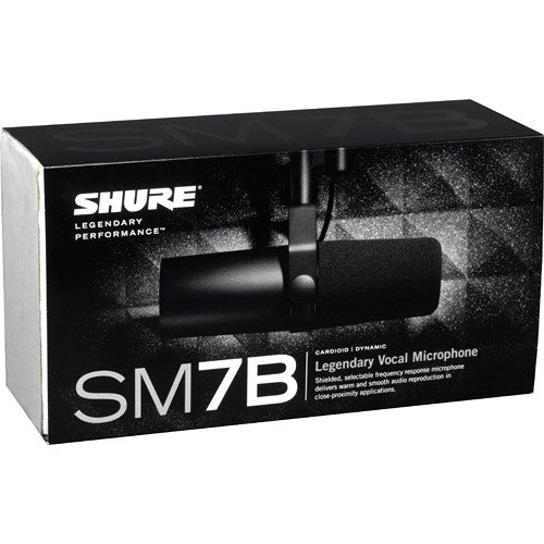 Shure SM7B Microphone Kit with Cloudlifter, Mic Stand, and Mic Cables
