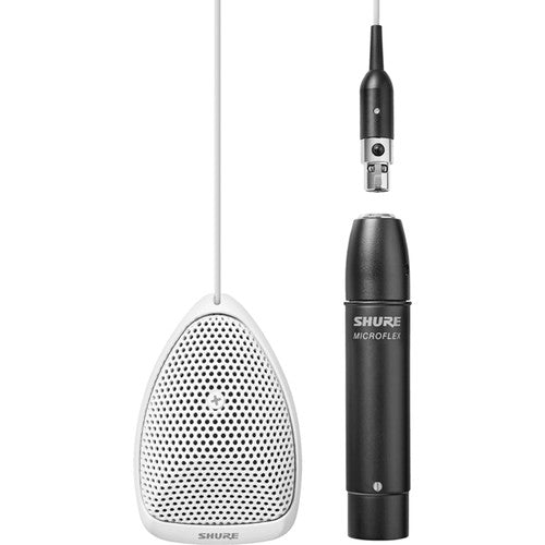 Shure MX391 Microflex Supercardioid Boundary Microphone (White)