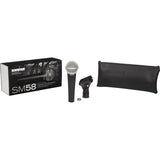 Shure SM58 Handheld Dynamic Microphone Kit (Red Cable & Windscreen)