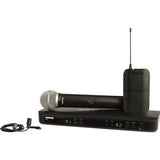 Shure BLX1288/CVL Dual-Channel Wireless Combo Lavalier & Handheld Microphone System (H11: 572 to 596 MHz)