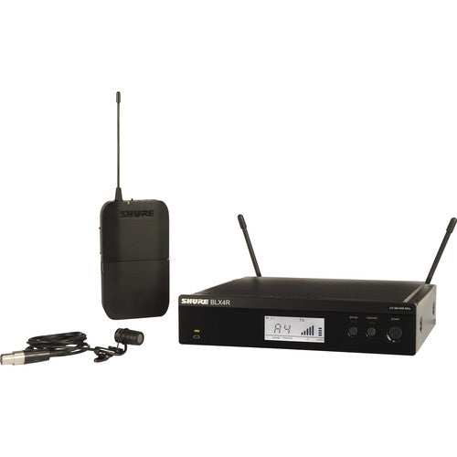 Shure BLX14R/W85 Rackmount Wireless Cardioid Lavalier Microphone System (J11: 596 to 616 MHz)