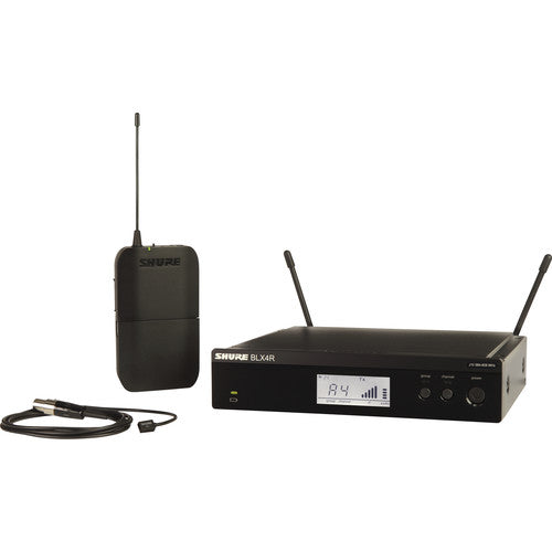 Shure BLX14R/W93 Rackmount Wireless Omni Lavalier Microphone System (J11: 596 to 616 MHz)