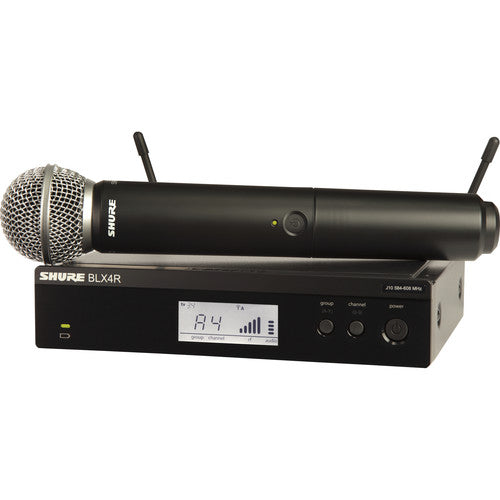 Shure BLX24R/SM58 Rackmount Wireless Handheld Microphone System with SM58 Capsule (J11: 596 to 616 MHz)
