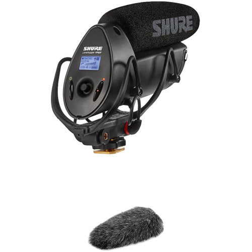 Shure VP83F LensHopper Shotgun Microphone with Integrated Audio Recorder and Windshield Kit