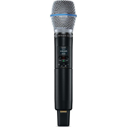 Shure SLXD2/B87A Digital Wireless Handheld Microphone Transmitter with Beta 87A Capsule (G58: 470 to 514 MHz)