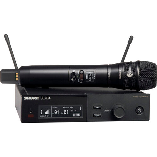Shure SLXD24/K8B Digital Wireless Handheld Microphone System with KSM8 Capsule (H55: 514 to 558 MHz, Black)