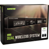 Shure SLXD14D Dual-Channel Digital Wireless Bodypack System with No Mics (G58: 470 to 514 MHz)