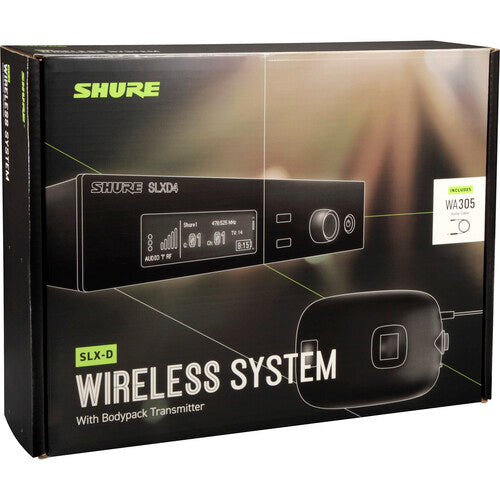 Shure SLXD14 Digital Wireless Guitar System (H55: 514 to 558 MHz)