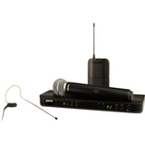 Shure BLX1288/MX153 Dual-Channel Wireless Combo Earset & Handheld Microphone System (H10: 542 to 572 MHz)