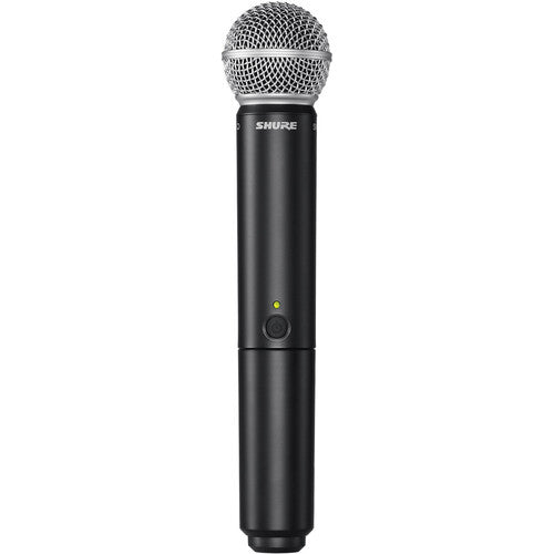 Shure BLX1288/W85 Dual-Channel Wireless Combo Lavalier & Handheld Microphone System (J11: 596 to 616 MHz)