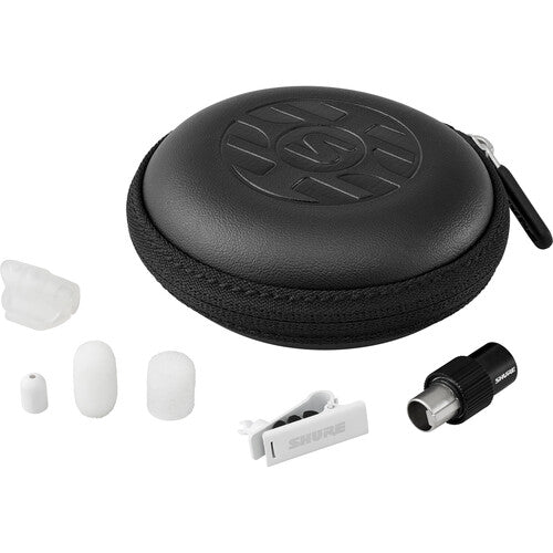 Shure DL4 DuraPlex Omnidirectional Miniature Lavalier Microphone for Bodypack Transmitters (White, TA4F)