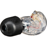 Shure SE215-CL-Right Side Earphone Kit with Coiled IFB Earphone Cable (Clear)