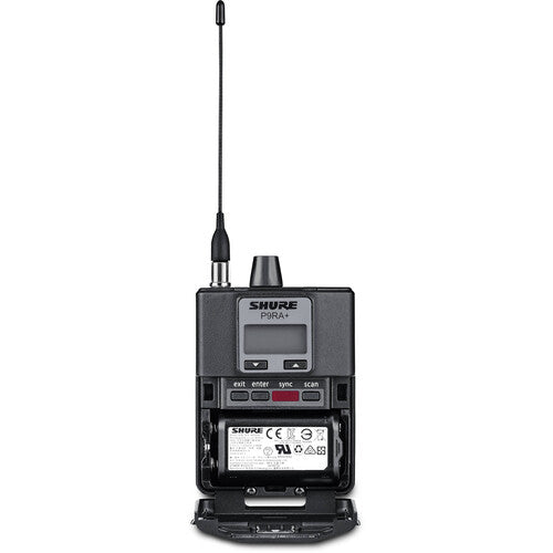 Shure P9RA+ Wireless Bodypack Receiver for PSM 900 In-Ear Personal Monitoring System (H21: 542 to 578 MHz)