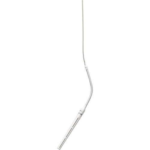 Shure MX202W-A/MS Microflex Overhead Mini-Shotgun Microphone with Stand Mount Adapter and XLR Connector (White)