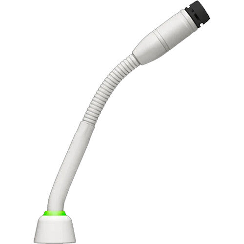 Shure MX405 5" Shock-Mounted Gooseneck Mic with No Capsule, No Preamp, and 2-Color LED Ring on Bottom (White)