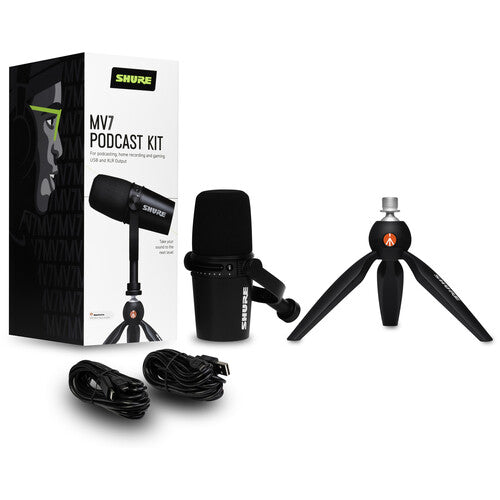 Shure MV7 Podcast Microphone Bundle