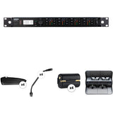 Shure ULXD4Q Quad-Channel Wireless Receiver with 10" Gooseneck Microphone Kit (H50: 534 to 598 MHz)