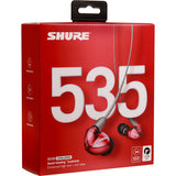 Shure SE535 Sound-Isolating In-Ear Stereo Headphones with 3.5mm Audio Cable (Special-Edition Red)