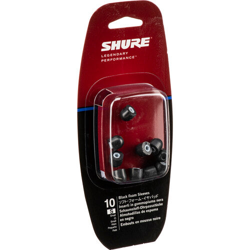 Shure EABKF1-10S Replacement Black Foam Sleeves for SE-Series (Small, 5 Pair)