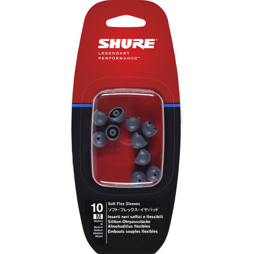 Shure Silicone Flex Sleeves for Shure Sound Isolating Earphones (Medium, 5 Pairs)