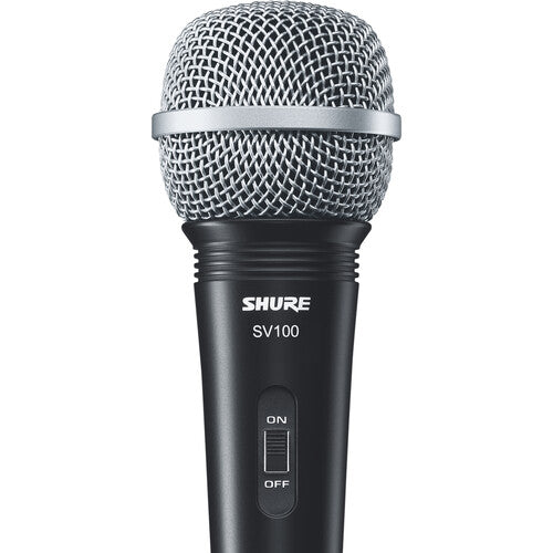 Shure SV100-A Vocal Microphone with Cable, Mic Clip & Pouch