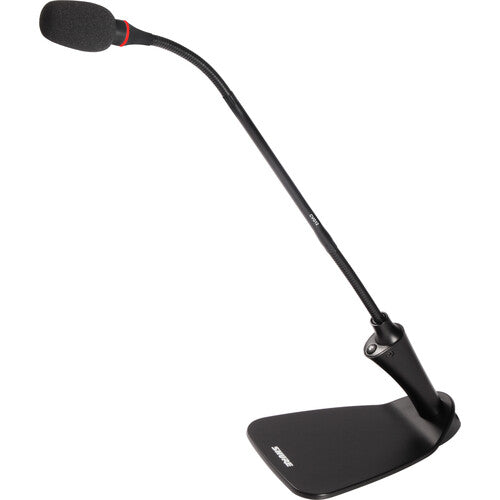 Shure CVG12DRS-B/C 12" Centraverse Gooseneck Microphones with Integrated Base, Mute Switch, and Light Ring (Black)