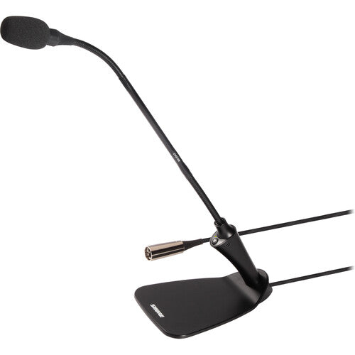 Shure CVG12DS-B/C 12" Centraverse Gooseneck Microphones with Integrated Base, Mute Switch, and LED Light (Black)
