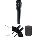 Shure KSM8 Dualdyne Dynamic Handheld Microphone Live Stage Kit (Black)