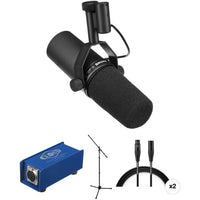 Shure SM7B Microphone Kit with Cloudlifter, Mic Stand, and Mic Cables