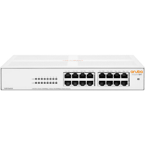 Aruba Instant On R8R47A#ABA 1430 16-Port Unmanaged Switch