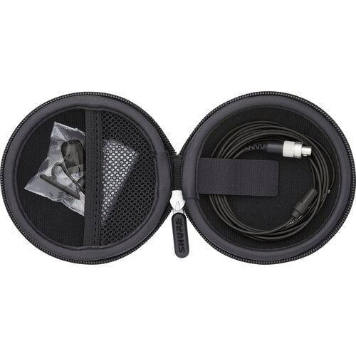 Shure UL4 UniPlex Cardioid Subminiature Lavalier Microphone for Bodypack Transmitter (Black, 3-Pin LEMO)