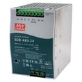 KBC Networks SDR-480-24 Industrial Wide Temperature Range DIN Rail Power Supply, 24VDC, 480W