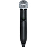 Shure GLXD2+ Dual-Band Wireless Handheld Transmitter with SM58 Microphone (Z3: 2.4, 5.8 GHz)