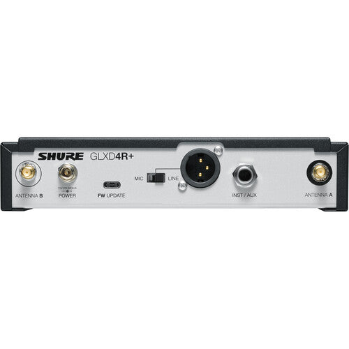 Shure GLXD14R+ Dual-Band Cardioid Wireless Presenter Rack System (Z3: 2.4, 5.8 GHz)
