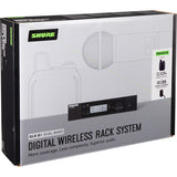 Shure GLXD14R+ Dual-Band Cardioid Wireless Presenter Rack System (Z3: 2.4, 5.8 GHz)