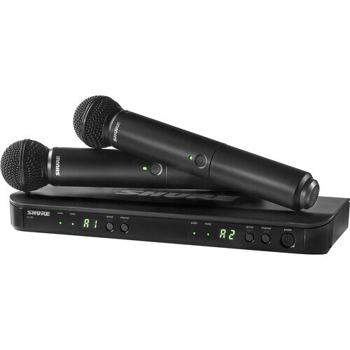 Shure BLX288/SM58 Blackout Limited Edition Dual-Channel Wireless Handheld Microphone System with SM58 Capsules (H9: 512 to 542)