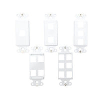 Dynacom 10600-PDF4-IV Wall Plate, Decor Mounting Bracket, 4-Port