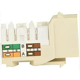 Dynacom 10605K-AL KwikJack CAT5E HD Data Keystone Jack, Almond