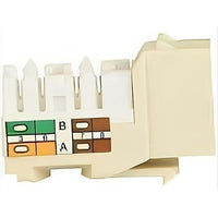 Dynacom 10605K-AL KwikJack CAT5E HD Data Keystone Jack, Almond
