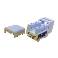 Dynacom 10606AK-WH CAT6A 10-Gig Performance on Unshielded Cable KwikJack, White