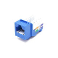 Dynacom 10606K25-BL Keystone Jack, KwikJack Cat6 Data Jack 25-Pack Blue