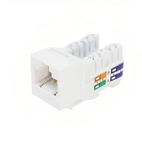 Dynacom 10606K25-WH Keystone Jack, KwikJack Cat6 Data Jack 25-Pack White
