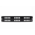 Dynacom 2013-24MJP 24-Port 2U Blank Keystone Patch Panel