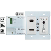 Key Digital KD-X2X1WDTX 4K 18G 2x1 HDBaseT PoH Wallplate Switcher