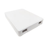Dynacom 10600-SFK2-WH Fiber Optic 2-Port Wall Outlet, White