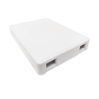 Dynacom 10600-SFK2-WH Fiber Optic 2-Port Wall Outlet, White