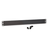 Flat Spacer Blank, 1U, Black Powder Coat