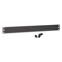 Flat Spacer Blank, 1U, Black Powder Coat